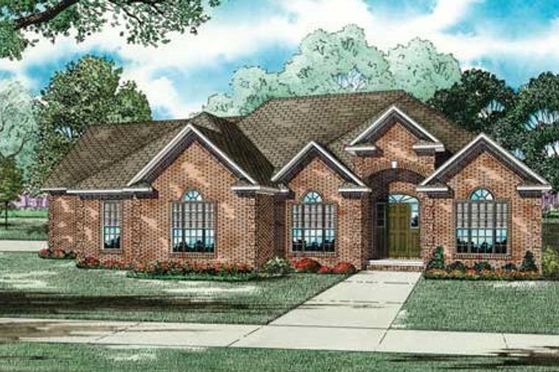 Home Plan - Traditional Exterior - Front Elevation Plan #17-2343