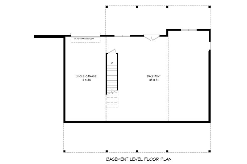 House Blueprint - Floor Plan - Lower Floor for Country House Plan #932-587 - 2 bed, 2 bath