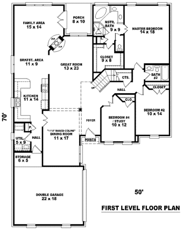 European Floor Plan - Main Floor Plan #81-1131