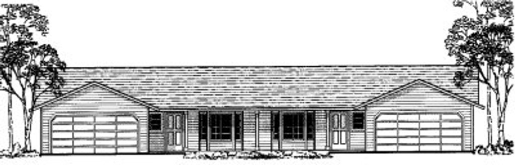 Exterior - Front Elevation 2 for Craftsman House Plan #303-444 - 3 bed, 2 bath