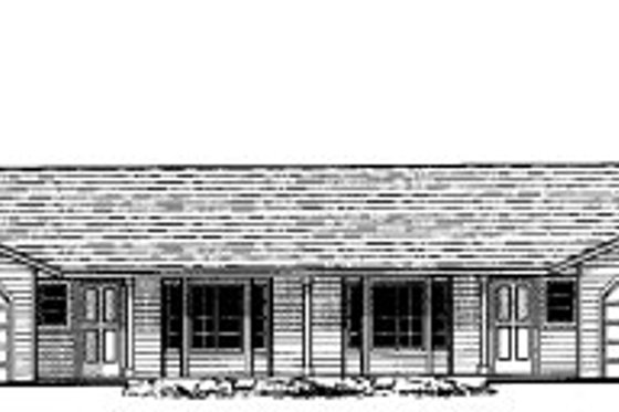 Exterior - Front Elevation for Craftsman House Plan #303-444 - 3 bed, 2 bath