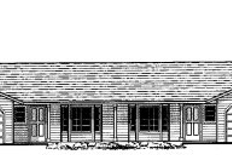 Exterior - Front Elevation 2 for Craftsman House Plan #303-444 - 3 bed, 2 bath