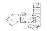 European Style House Plan - 4 Beds 2.5 Baths 2290 Sq/Ft Plan #411-505 