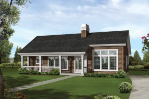 1680 square foot garage under traditional house plan