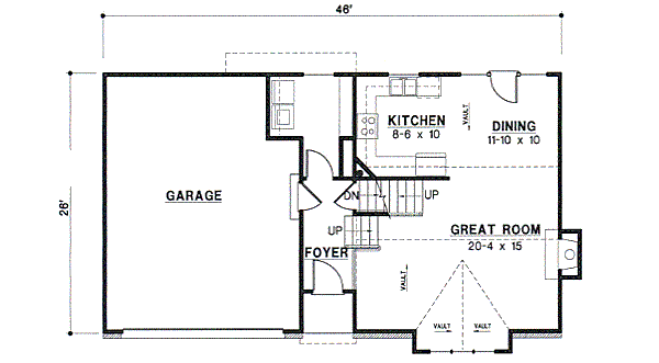 Traditional Floor Plan - Main Floor Plan #67-638
