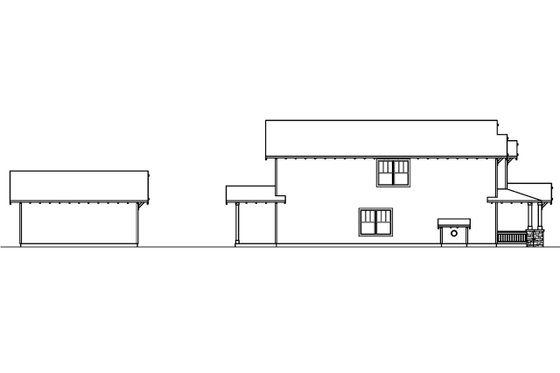 Exterior - Other Elevation 1 for Craftsman House Plan #124-609 - 3 bed, 2.5 bath