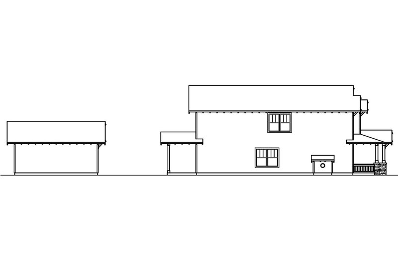Home Plan - Exterior - Other Elevation 1 for Craftsman House Plan #124-609 - 3 bed, 2.5 bath