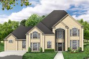 European Style House Plan - 4 Beds 3 Baths 2745 Sq/Ft Plan #84-256 