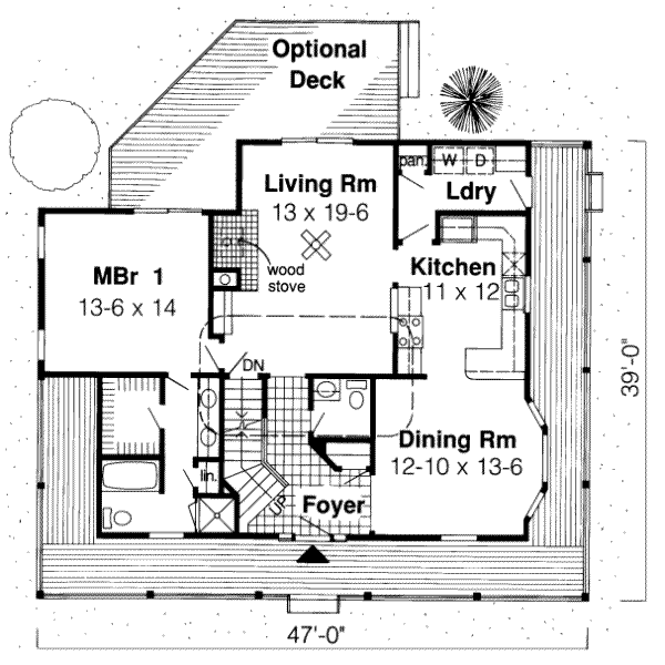 Country Floor Plan - Main Floor Plan #312-246