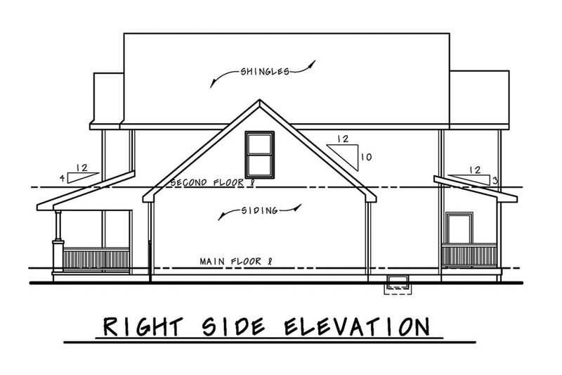 Traditional Style House Plan - 3 Beds 2.5 Baths 2087 Sq Ft Plan #20 