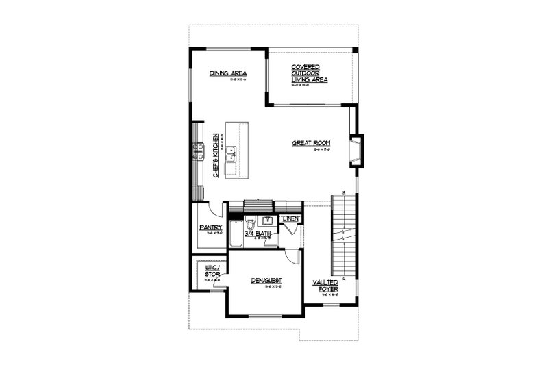 Dream House Plan - Floor Plan - Main Floor for Traditional House Plan #569-96 - 4 bed, 4 bath