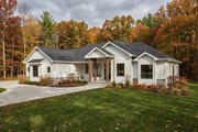 Ranch Style House Plan - 5 Beds 4 Baths 4434 Sq/Ft Plan #1084-2 Exterior 