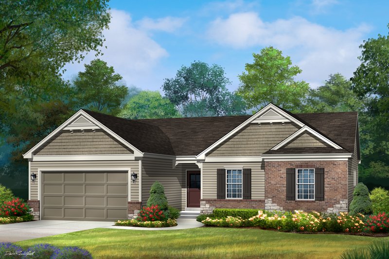 Home Plan - Ranch Exterior - Front Elevation Plan #22-580