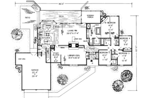 Floor Plan - Main Floor for Traditional House Plan #312-226 - 4 bed, 2 bath