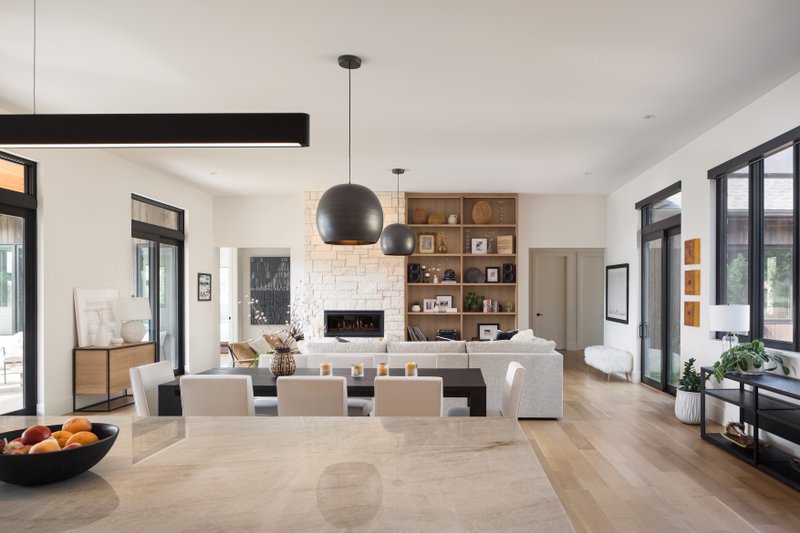 House Blueprint - Interior - Dining Room for Contemporary House Plan #1042-25 - 4 bed, 4 bath