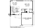 Modern Style House Plan - 3 Beds 2.5 Baths 1823 Sq/Ft Plan #70-1509 