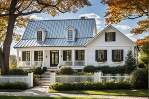 Architectural House Design - Country Photo Plan #137-294