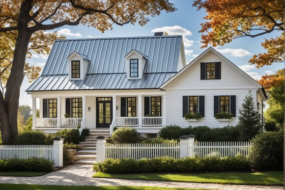 Cape Cod Plan with Open Layout