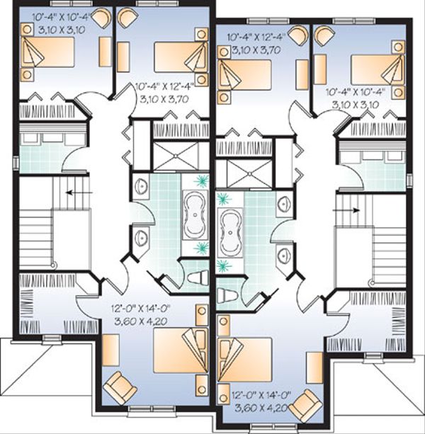 Home Plan - European Floor Plan - Upper Floor Plan #23-2171