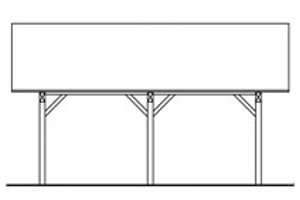 Exterior - Other Elevation 1 for Traditional House Plan #124-663, 0 bath