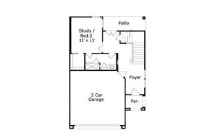 Floor Plan - Main Floor for European House Plan #411-681 - 3 bed, 3.5 bath