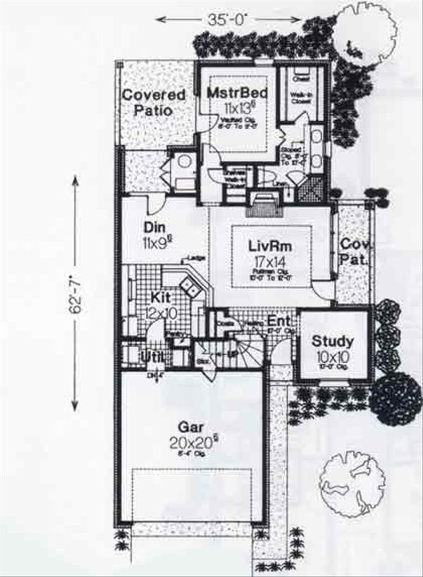 Colonial Floor Plan - Main Floor Plan #310-759