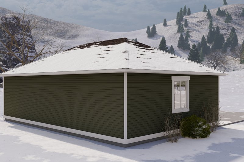 Architectural House Design - Exterior - Rear Elevation 1 for Traditional House Plan #1060-119, 0 bath