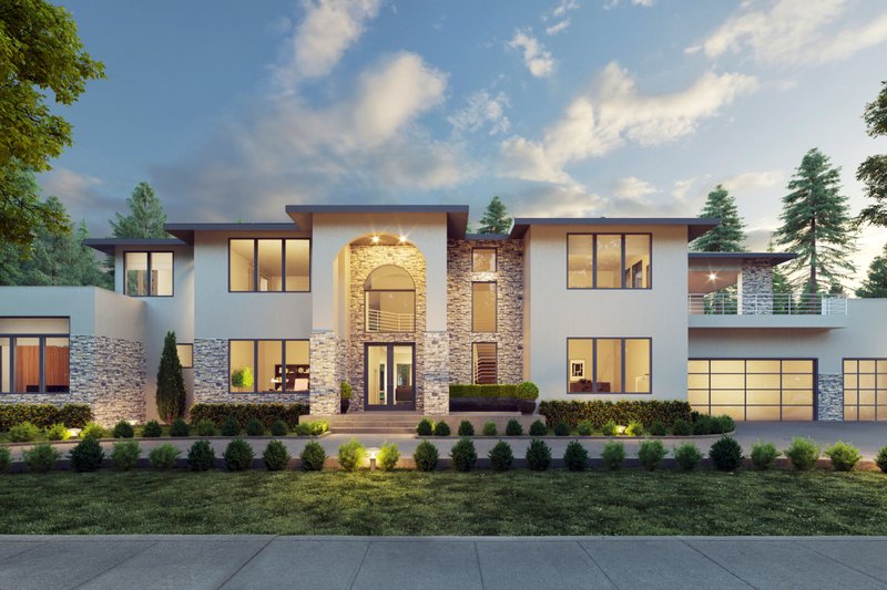 Architectural House Design - Mediterranean Exterior - Front Elevation Plan #1066-276
