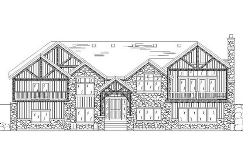 Home Plan - Exterior - Rear Elevation for Traditional House Plan #5-264 - 5 bed, 4.5 bath