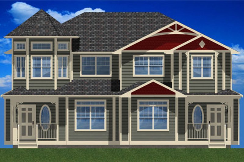 Home Plan - Exterior - Other Elevation 1 for Victorian House Plan #126-168 - 3 bed, 2.5 bath