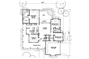 Floor Plan - Main Floor for Victorian House Plan #472-13 - 3 bed, 2 bath