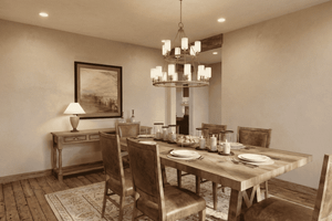 Interior - Dining Room for Barndominium House Plan #923-456 - 4 bed, 2.5 bath