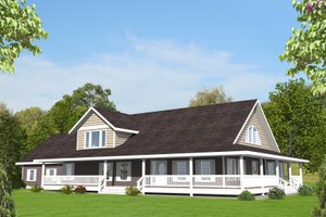 Bungalow Exterior - Front Elevation Plan #117-636