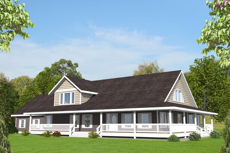 Dream House Plan - Bungalow Exterior - Front Elevation Plan #117-636