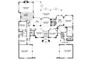 European Style House Plan - 3 Beds 3 Baths 3506 Sq/Ft Plan #417-389 
