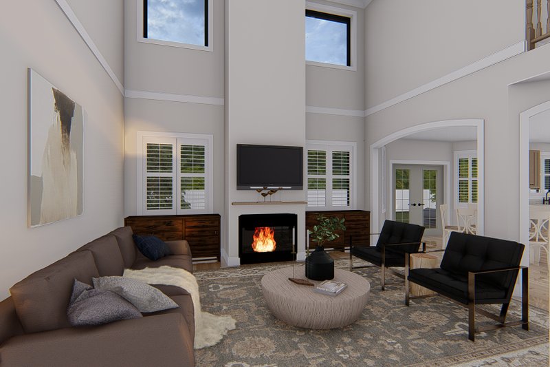 Home Plan - Interior - Family Room for Craftsman House Plan #1060-134 - 4 bed, 2.5 bath
