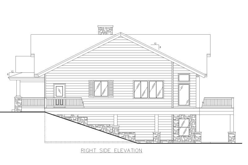 Dream House Plan - Exterior - Other Elevation 1 for Cabin House Plan #117-973 - 4 bed, 4 bath