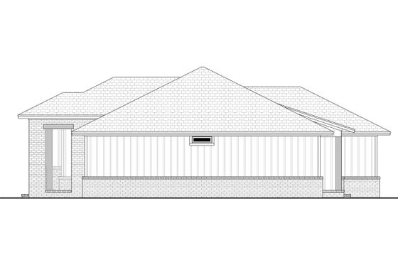 Exterior - Other Elevation for Ranch House Plan #430-424 - 4 bed, 2 bath