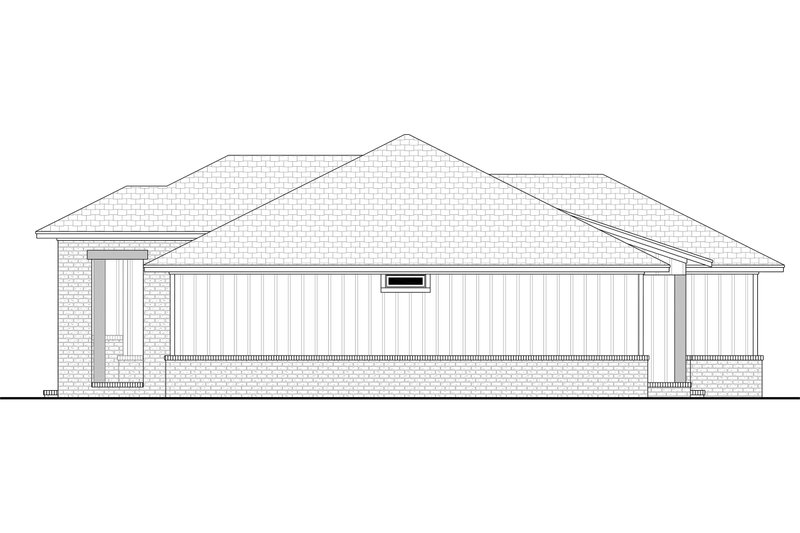 Home Plan - Exterior - Other Elevation for Ranch House Plan #430-424 - 4 bed, 2 bath