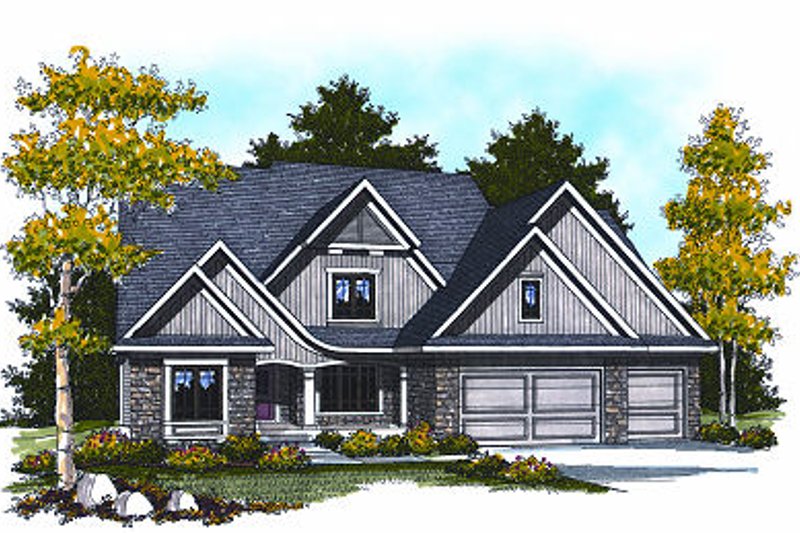 House Blueprint - Cottage Exterior - Front Elevation Plan #70-880