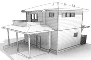 Prairie Style House Plan - 1 Beds 1 Baths 599 Sq/Ft Plan #895-129 