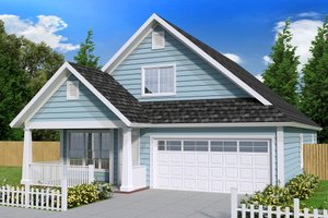 Cottage Exterior - Front Elevation Plan #513-2088