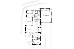 Floor Plan - Main Floor for Craftsman House Plan #895-22 - 3 bed, 2 bath