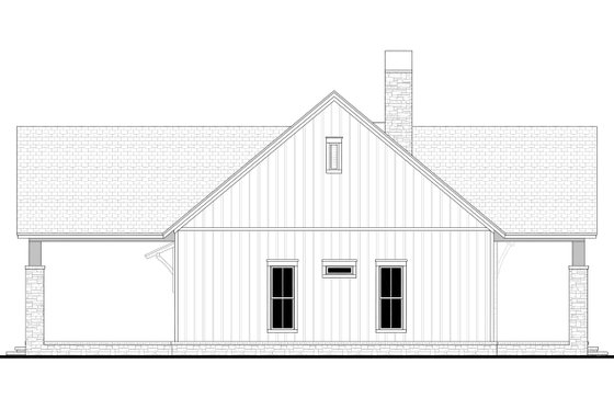 Exterior - Other Elevation for Farmhouse House Plan #430-357 - 3 bed, 2.5 bath