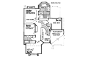 European Style House Plan - 4 Beds 2.5 Baths 2539 Sq/Ft Plan #47-300 