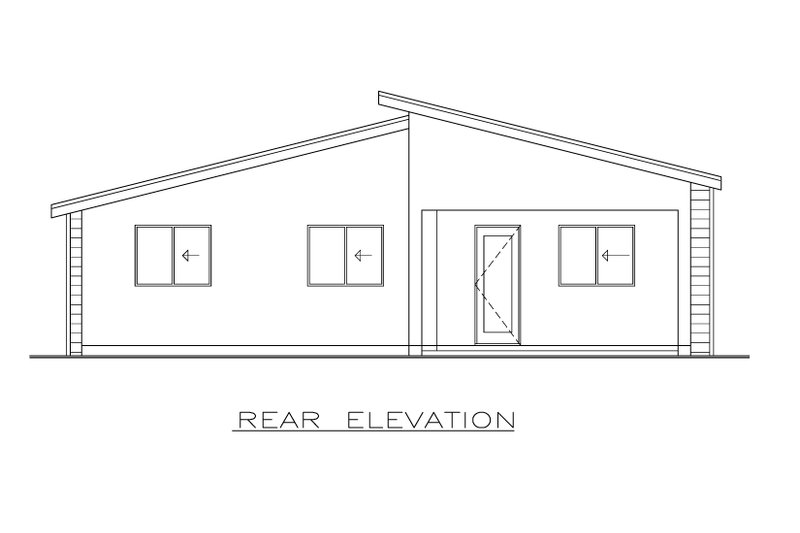 Dream House Plan - Exterior - Rear Elevation for Craftsman House Plan #1100-128 - 3 bed, 2.5 bath