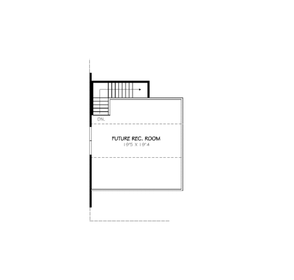 Floor Plan - Upper Floor for Traditional House Plan #424-131 - 3 bed, 2 bath
