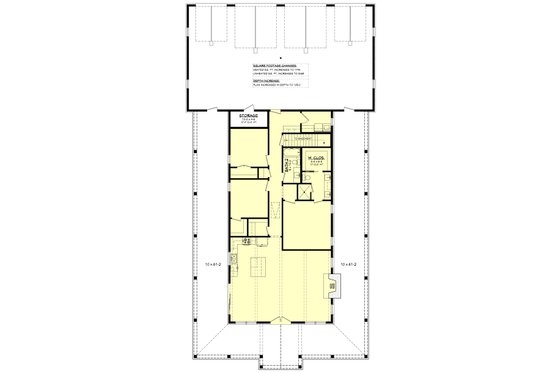 Floor Plan - Other Floor for Barndominium House Plan #430-450 - 3 bed, 2 bath
