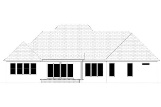 Exterior - Rear Elevation for Farmhouse House Plan #430-295 - 5 bed, 3.5 bath