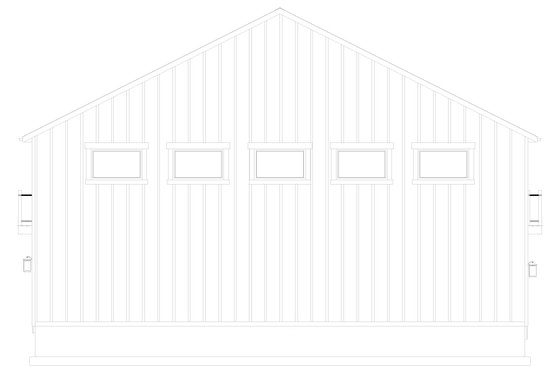 Exterior - Other Elevation 2 for Barndominium House Plan #1060-230 - 1 bed, 2.5 bath